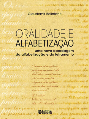 cover image of Oralidade e alfabetização